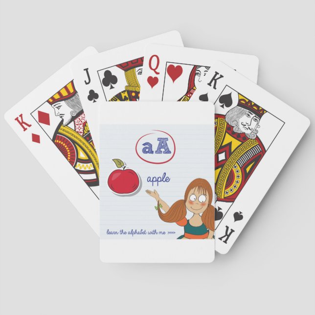 Learning The Alphabet Playing Cards (Back)