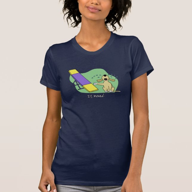 Learning the Teeter Agility Dark T Shirt (Front)