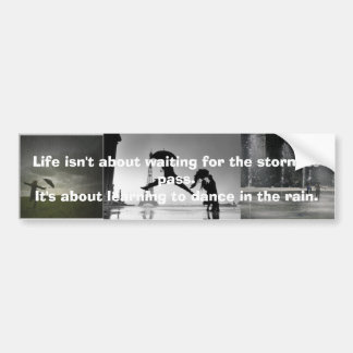 Learning to Dance in the Rain. Bumper Sticker