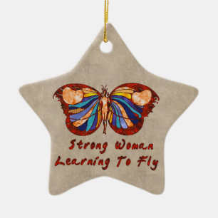 Learning To Fly Ceramic Ornament