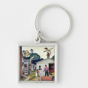 Learning to Fly Keychain