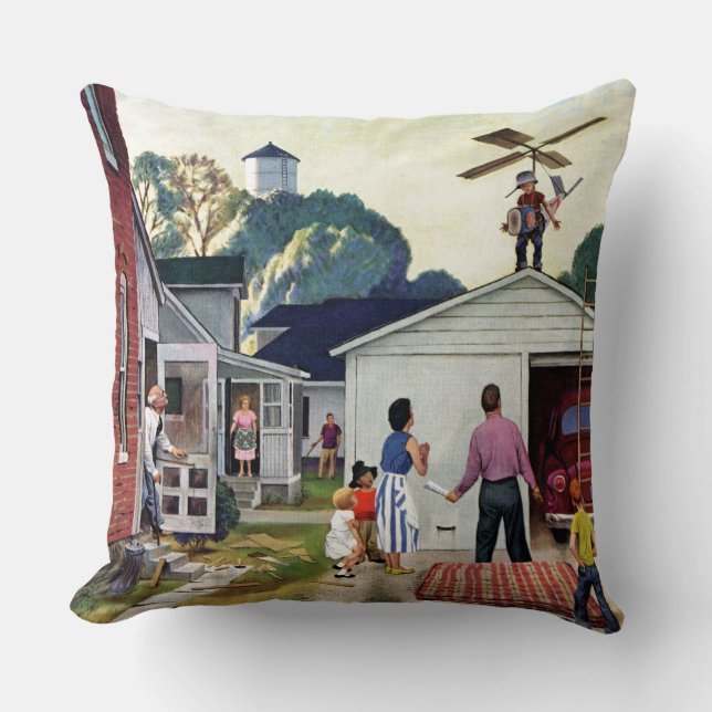 Learning to Fly Throw Pillow (Front)