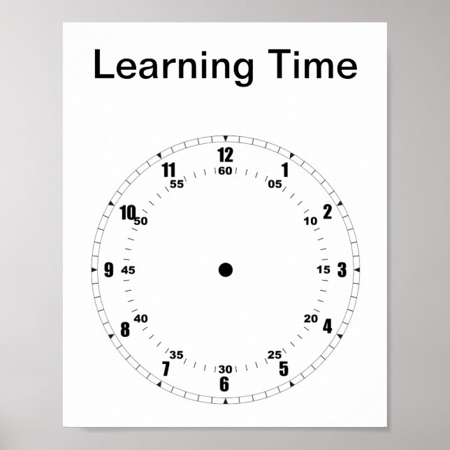 Learning to Tell Time Poster (Front)