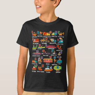 Learning Transportation Animal Letter Abcs Teacher T-Shirt