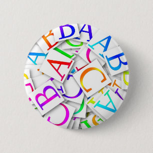 Learning Your ABCs 2 Inch Round Button