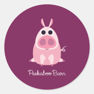 Leary the Pig Classic Round Sticker