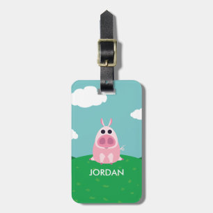 Leary the Pig Luggage Tag