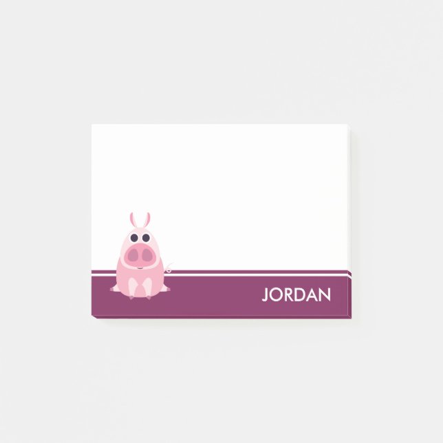 Leary the Pig Post-it Notes (Front)