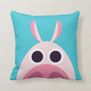 Leary the Pig Throw Pillow