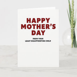 Least Disappointing Card