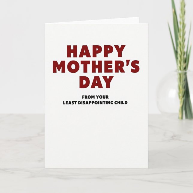 Least Disappointing Card (Front)