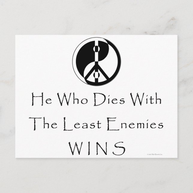 Least Enemies Postcard (Front)