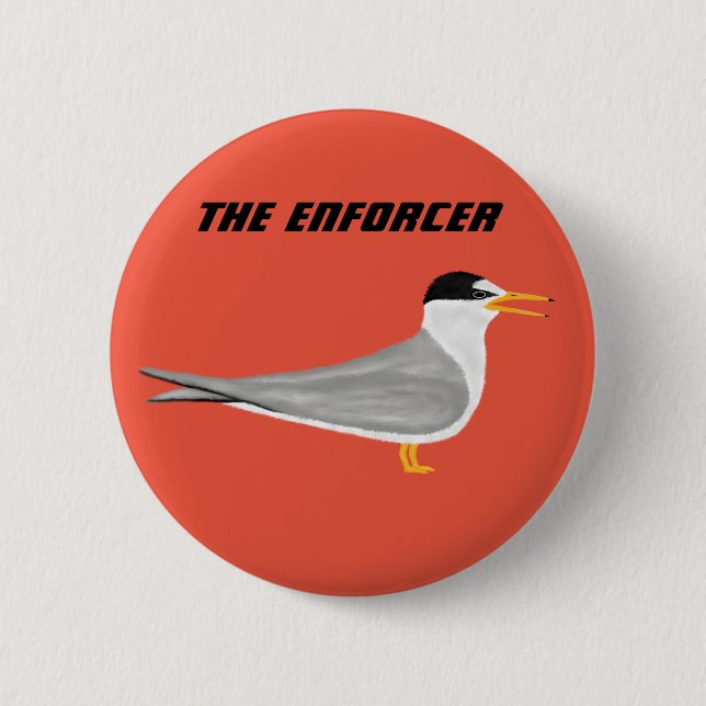 Least Tern Enforcer Personality 2 Inch Round Button (Front)