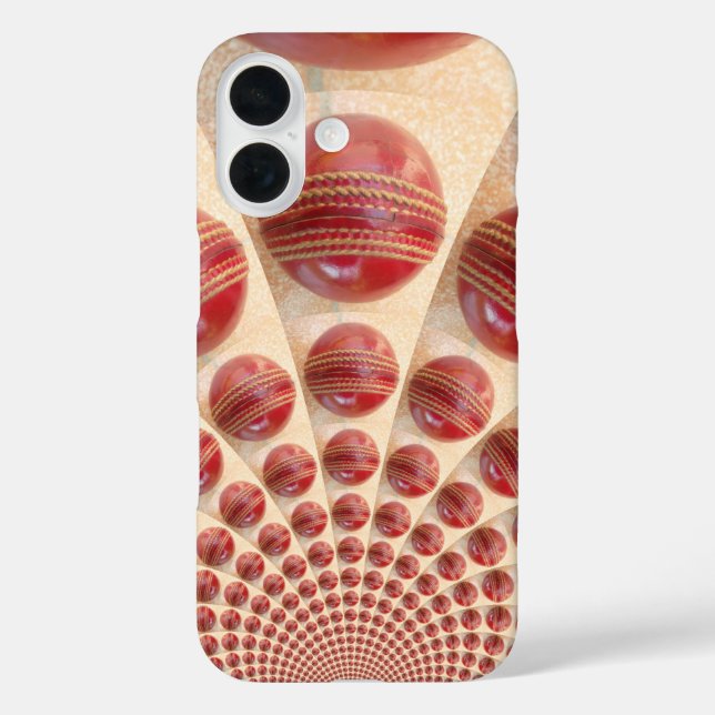 Leather Ball Rhythm Cricket Balls: Rhythmic Array Case-Mate iPhone Case (Back)