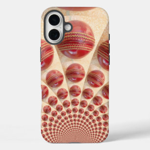 Leather Ball Rhythm Cricket Balls: Rhythmic Array iPhone 16 Plus Case