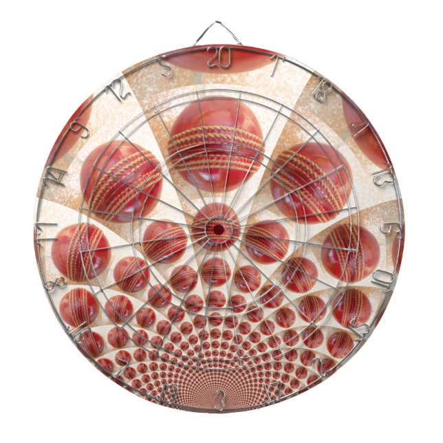 Leather Ball Rhythm Cricket Balls: Rhythmic Array Dartboard (Front)