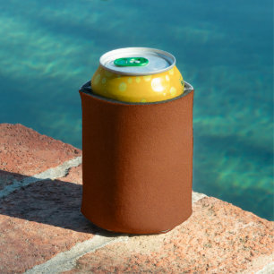 Leather Blue Tartan Fabric Crocodile Skin Can Cooler
