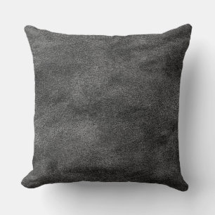 Leather Blue Tartan Fabric Crocodile Skin Throw Pillow