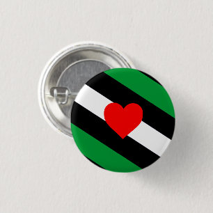 Leather Boi Pride Flag 1 Inch Round Button