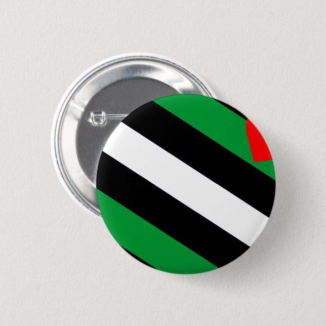 Leather Boi Pride Flag 2 Inch Round Button (Front & Back)