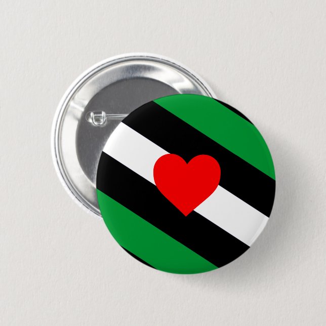 Leather Boi Pride Flag 2 Inch Round Button (Front & Back)