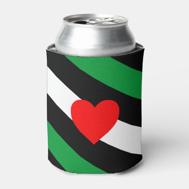 Leather Boi Pride Flag Can Cooler (Can Front)