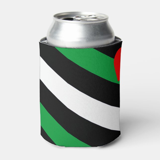Leather Boi Pride Flag Can Cooler (Can Front)