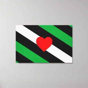 Leather Boi Pride Flag Canvas Print