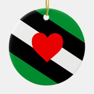 Leather Boi Pride Flag Ceramic Ornament