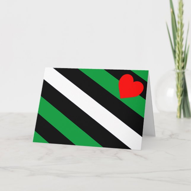 Leather Boi Pride Flag Holiday Card (Front)