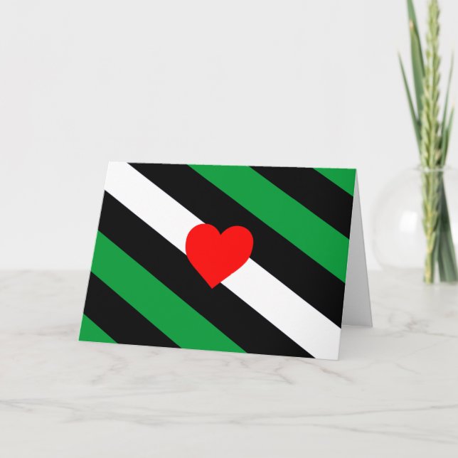 Leather Boi Pride Flag Holiday Card (Front)