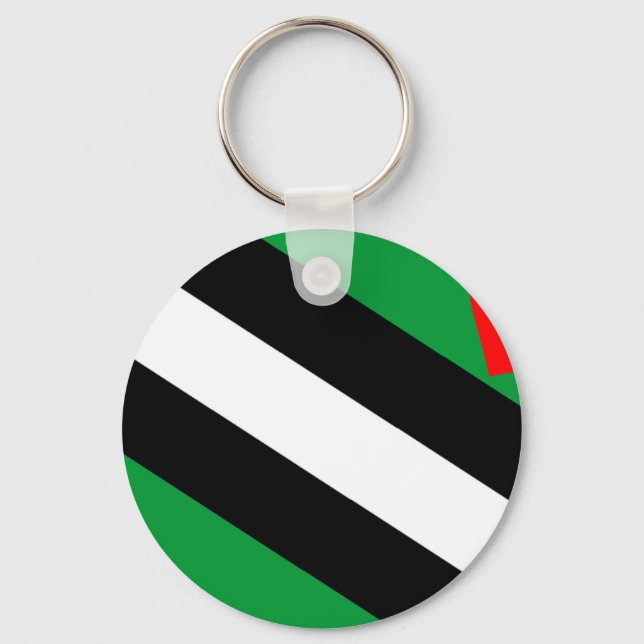Leather Boi Pride Flag Keychain (Front)