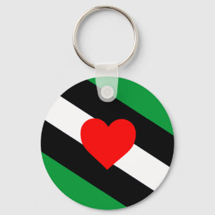 Leather Boi Pride Flag Keychain