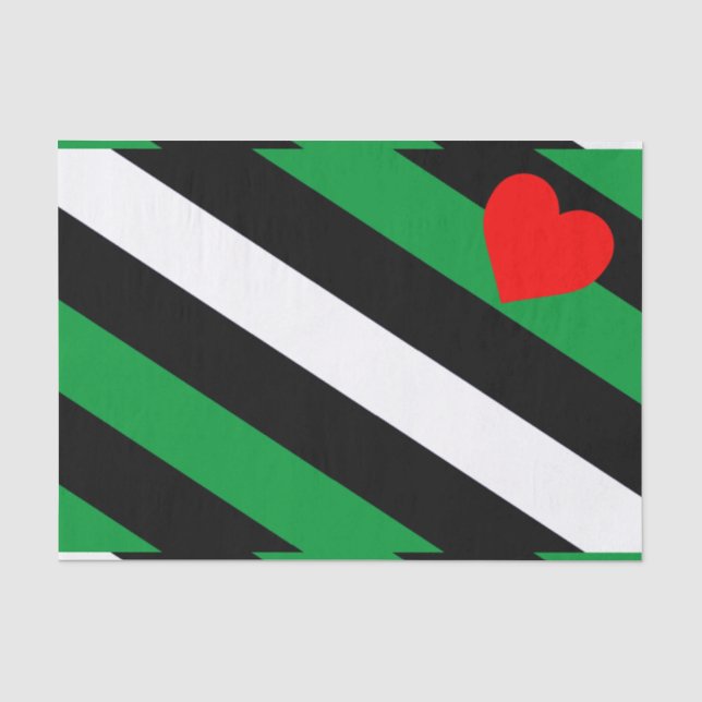 Leather Boi Pride Flag Tissue Paper (Front)