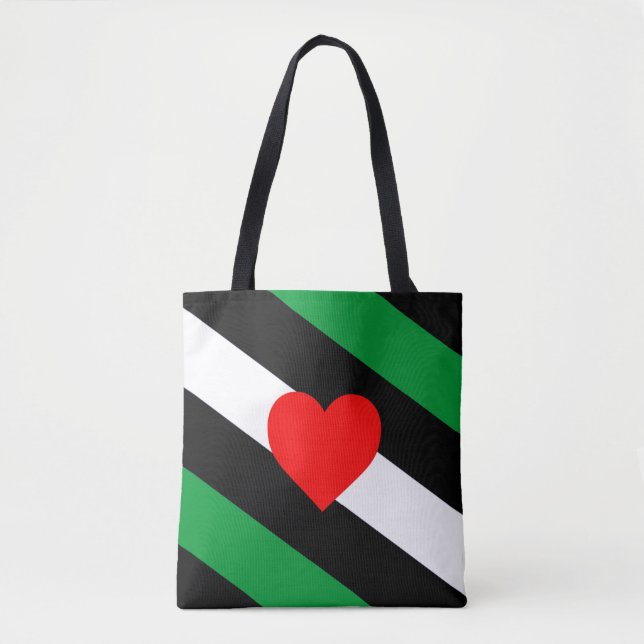 Leather Boi Pride Flag Tote Bag (Front)