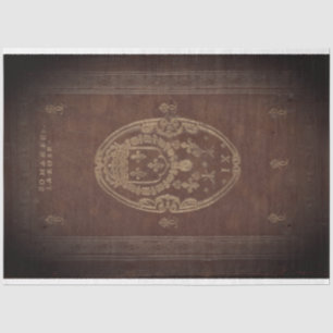 Leather Book Cover Decoupage Paper