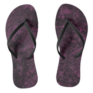 Leather Burgundy texture Flip Flops