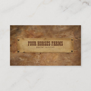 Leather Business Card