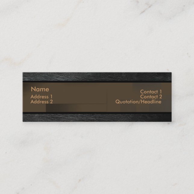 Leather Business Card (Front)