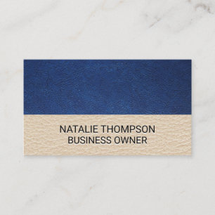 Leather Colour Block Business Card