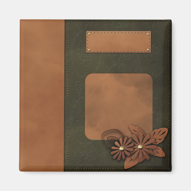 Leather decor magnet (Front)