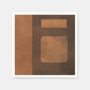 Leather decor napkin