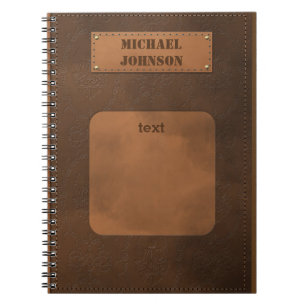 Leather decor notebook