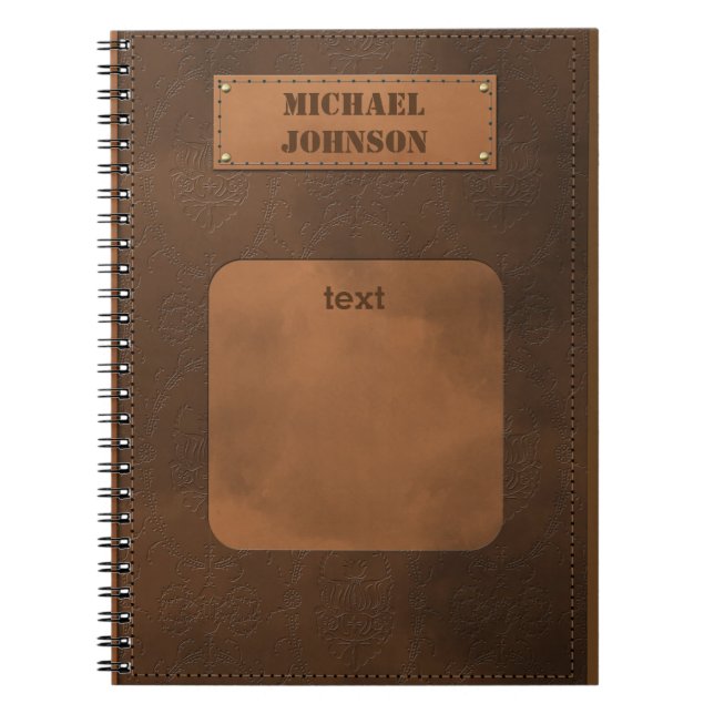 Leather decor notebook (Front)