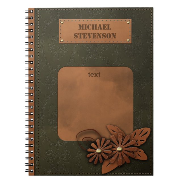 Leather decor notebook (Front)