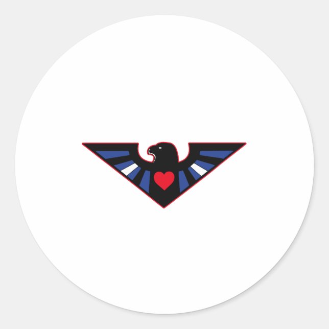 Leather Eagle Pride Classic Round Sticker (Front)