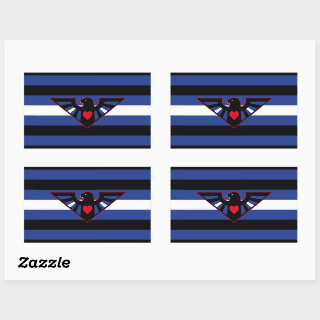Leather Eagle Pride Flag Sticker (Sheet)