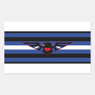 Leather Eagle Pride Flag Sticker