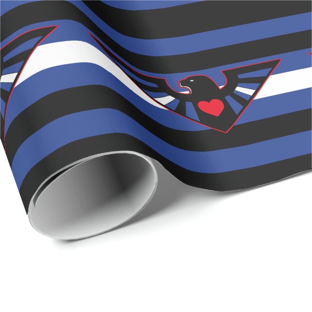 Leather Eagle Pride Flag Wrapping Paper (Roll Corner)