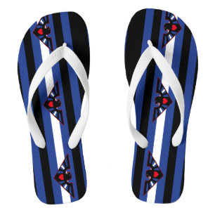 Leather Eagle Pride Flip Flops